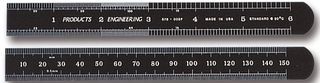 DURATOOL 678-006FEZ RULER, BLACK CHROME, 150MM / 6"