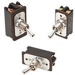 Switch Toggle ON OFF DPST Bat Lever Screw 16A 250VAC 250VDC 745.7VA Panel Mount with Threads