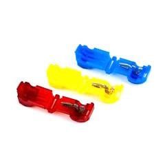 Insulated IDC Splice Terminal, 18-22AWG, Brass/Tin, Red, Female