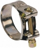 MIKALOR Stainless Steel Hose Clip Bolt Drive, 20mm Band Width, 37mm - 40mm Inside Diameter