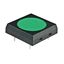 Tactile Switch SPST 0.05A 24VDC Thru-Hole Green Actuator