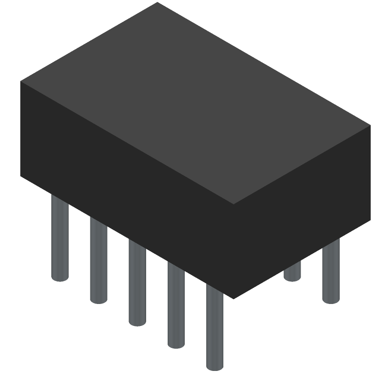 DPDT Electromechanical Relay, 3VDC Coil, 1A Contact, Through Hole