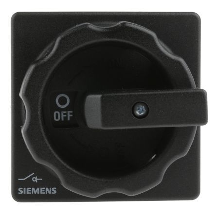 Main switch for front mounting 11.5 kW 32 A Switch positions 2 Poles 3, 3LD2203-0TK51, Siemens