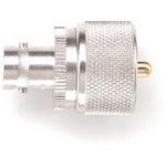 BNC to UHF Adapter, Female to Male, 50 Ohm, Gold Plated