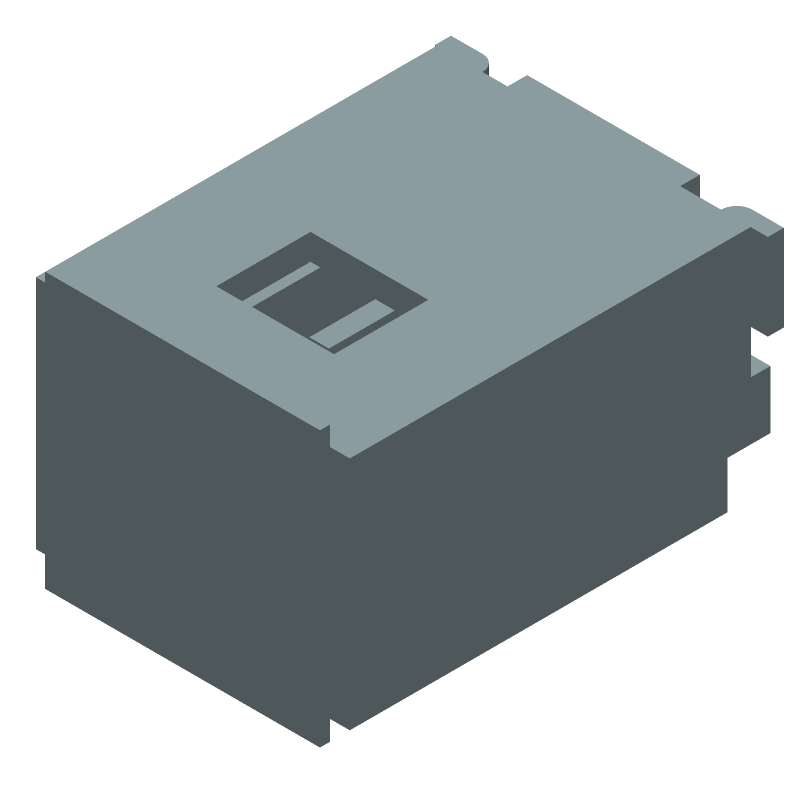 2 Pos Male Header, 1 Row, 0.039" Pitch, SMT, Tin