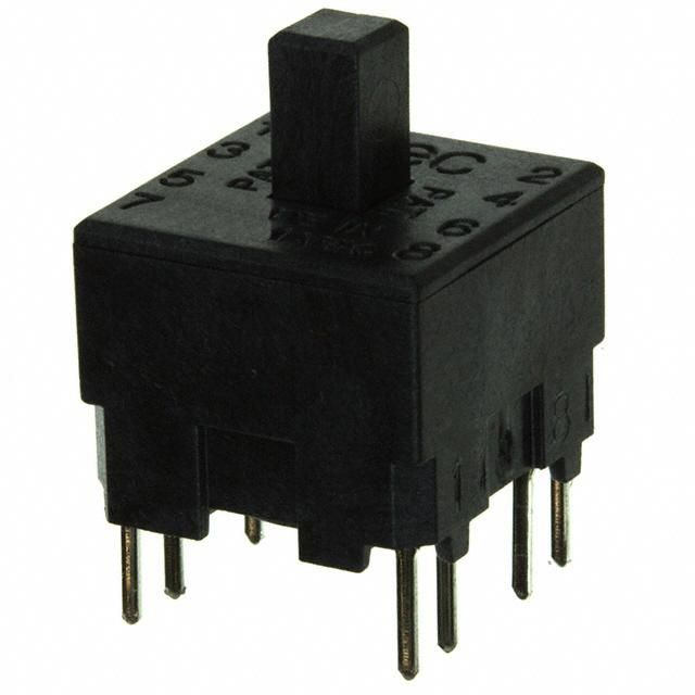 Illuminated Pushbutton Switch, 4PST, 120VAC, 250mA, Through Hole