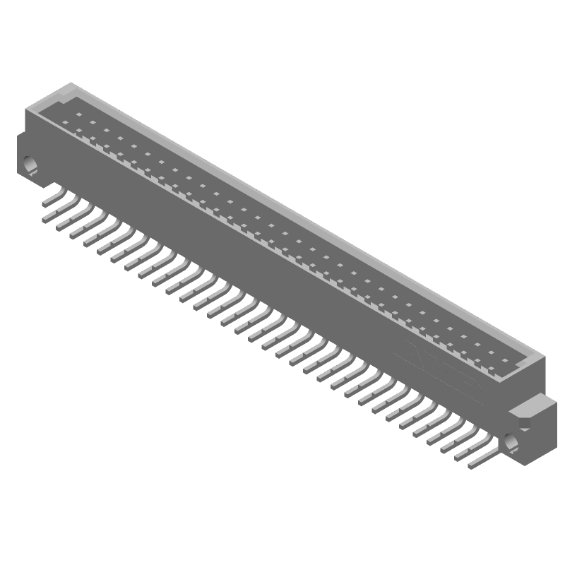 64 Pos 2 Row Right Angle Header, 2.54mm Pitch, Male, 1.5A, 250V