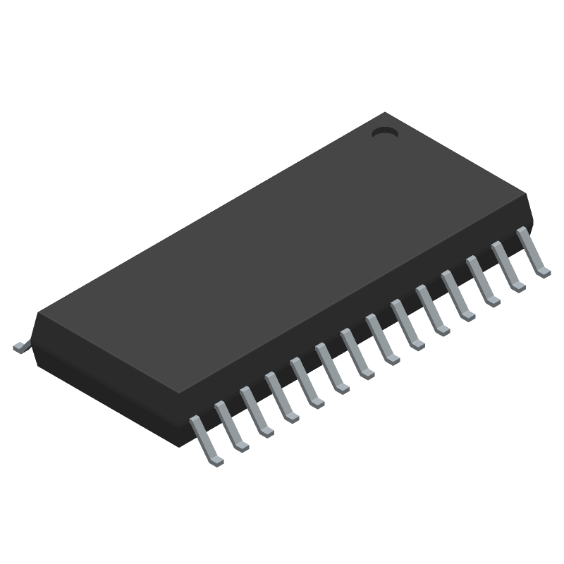 Buffer/Inverter Based Peripheral Driver, 4 Driver, 22A, MOS, PDSO28, GREEN, PLASTIC, SOP-28