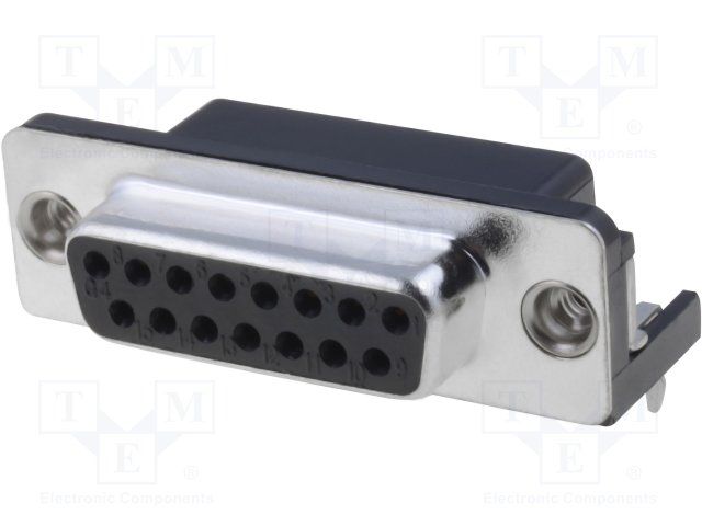 DSL Series 15 Position Right Angle Socket D-Sub