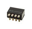 DIP Switch SPST 4 Pos 100mA 24VDC SMD Gull Wing 2.54mm