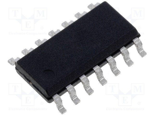 Quad Op Amp, 200MHz BW, 300V/µs SR, 4 Ch, SOIC