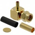 RF SMC Connector, Right Angle, Cable Mount, 10GHz, 50R