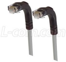 L-COM         TRD815RA3GRY-2             PATCH CORD, CAT 5E, 2 x RT ANGLE RJ45, 2