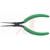 Xcelite; Pliers; 5 1/2 In. Slim Line Needle Nose Smooth Jaws; Green Cushion Grips