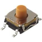 Tactile Switch SPST N.O. Round Button Gull Wing 0.05A 32VDC SMD