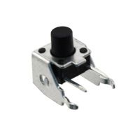 Keypad Switch, SPST, Momentary, 12VDC, 50mA, Right Angle, TH