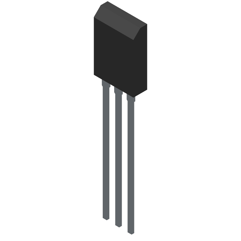 1.5 A, 45V NPN Power Bipolar Junction Transistor, TO-225, 500-BLKBX