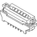 13 Ckt Vertical FFC/FPC Connector, 2.54mm Pitch, 250V