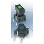 Switch Tactile N.O. SPST Round Button PC Pins 0.05A 24VDC 10000000Cycles Thru-Hole