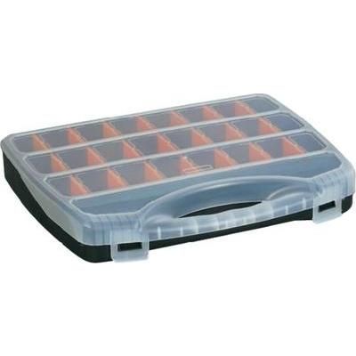 Alutec 56020 Black handled organiser case 480 x 375 x 75 mm