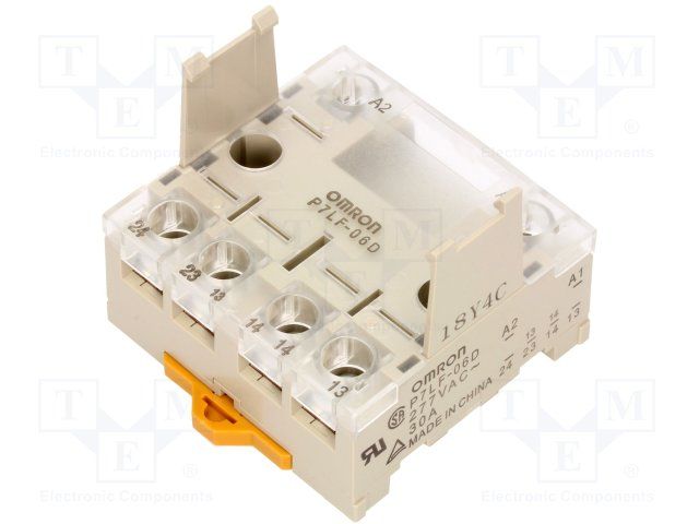 OMRON ELECTRONIC COMPONENTS         P7LF-06D             Relay Socket, Screw, G7L Series