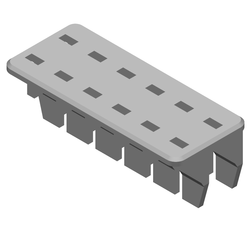 Connector Accessories Double Lock Plate Straight Glass Filled Polybutylene Terephthalate Yellow Automotive Package