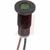 Indicator, Pnl-Mnt;  LED, T-1-3/4,  Flush, 12Volt, Green, Water Resistant