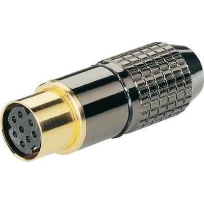 mini DIN connector Socket, straight Number of pins: 6 BKL Electronic 0204116 1 pc(s)