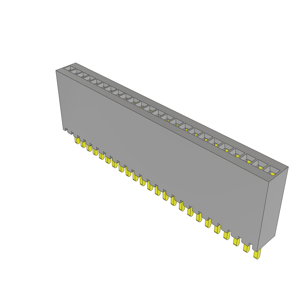 Conn Socket Strip SKT 24 POS 1.27mm Solder ST Thru-Hole Tube