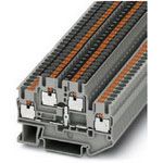 Conn Double-Level Terminal Block F 4 POS T DIN Rail 22A