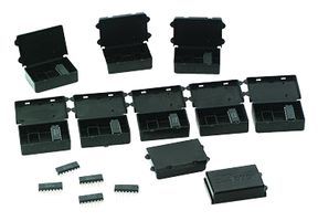 Hinged single device carrier