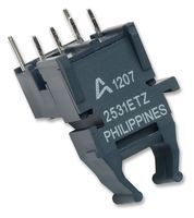 660nm Fiber Optic Transceiver, 5V, 5Mbps, Through Hole