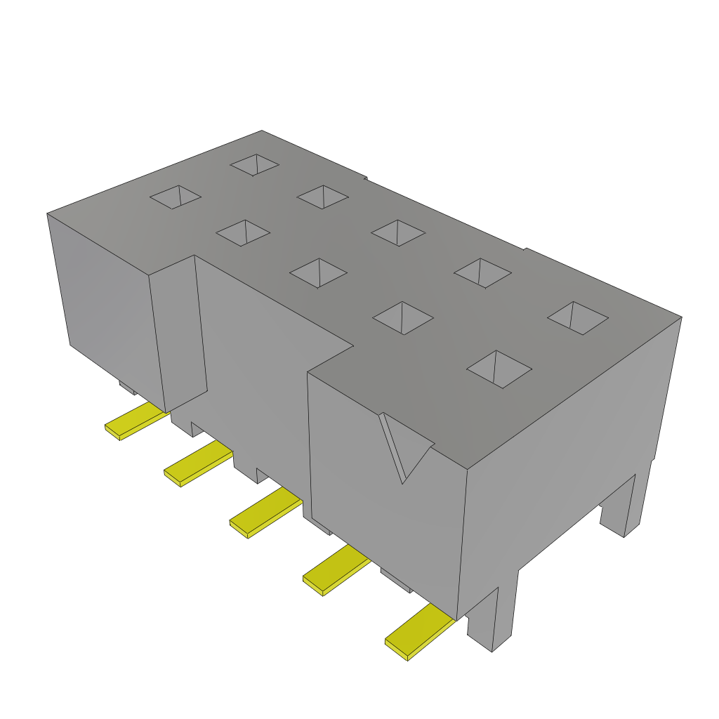 Conn Socket Strip SKT 10 POS 2mm Solder ST SMD Tube
