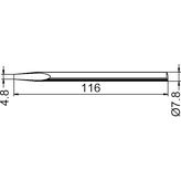 ERSA         082 KD/SB            Soldering Iron Tip, Chisel, 4.8 mm