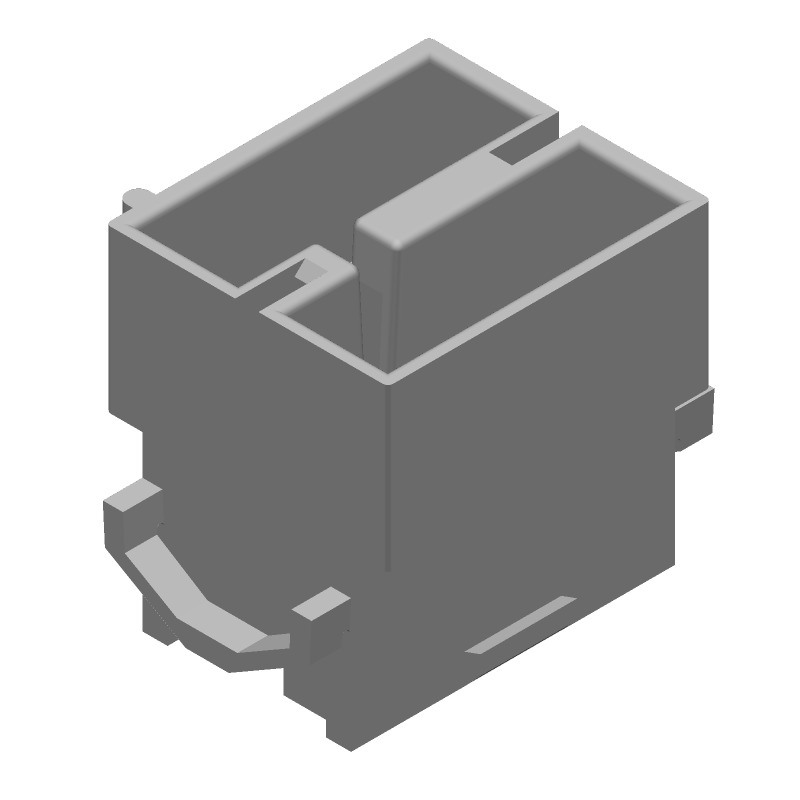8 Pos Rectangular Connector, Wire-to-Wire, Female, 13A, 250V, Crimp