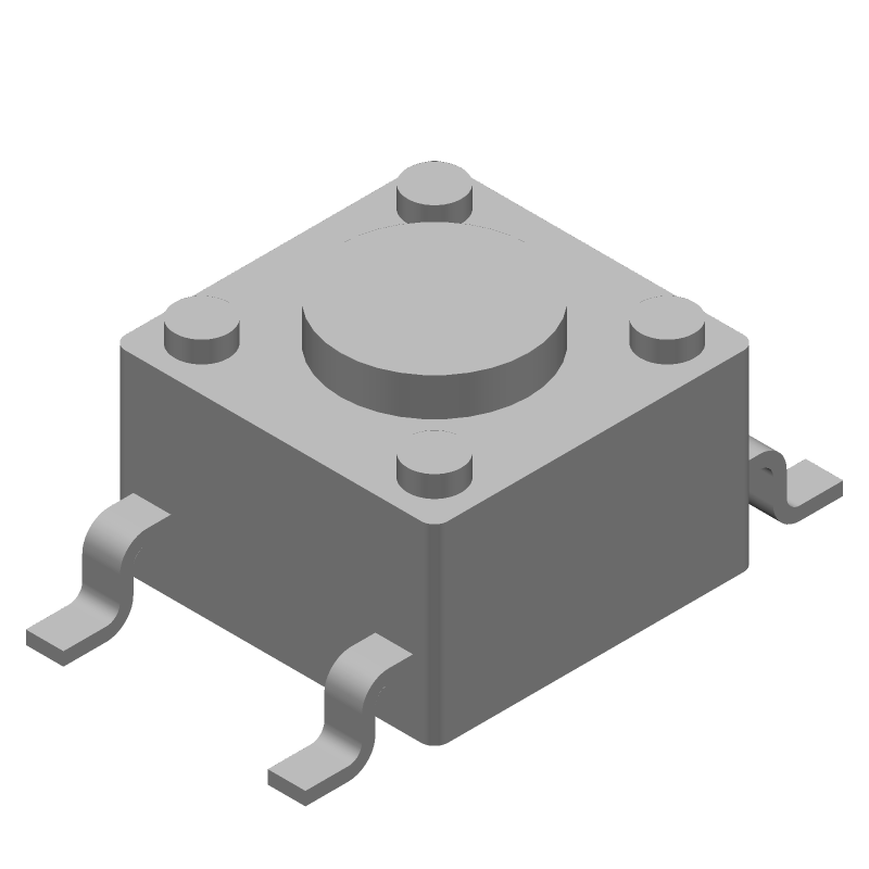 Tactile Switch SPST 50mA 24VDC SMD Gull Wing