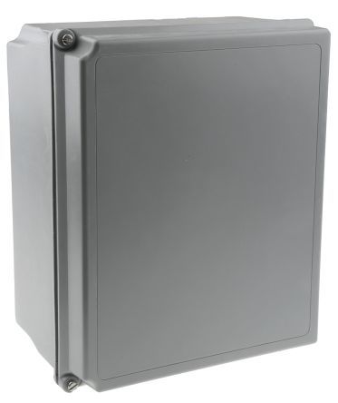 Fiberglass Junction Box, Grey, IP66, 12"x10"