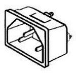 15A 250V AC Power Entry Connector, 3 Pos, Panel Mount