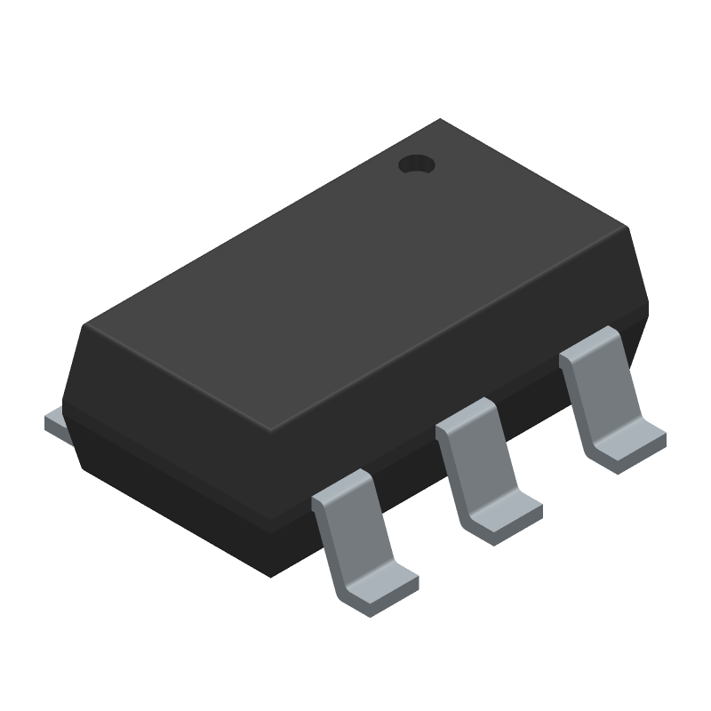 PNP BJT Transistor, 45V, 500mA, 200MHz, SC-74, 6-Pin