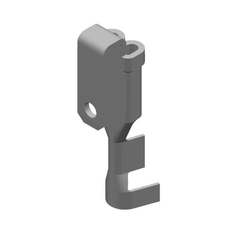 Brass Receptacle Terminal 18-22AWG Tin 0.25" Tab