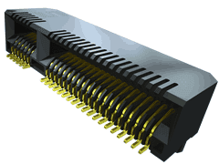 98-Contact Right-Angle Card Edge Connector, 2-Row, 0.8mm Pitch, Surface Mount