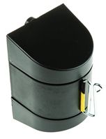 4.6m Black, Yellow PET Barrier & Stanchion Tape Cassette for use with Tensabarrier Series