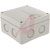 Junction Box;  Polystyrene;  Gray;  4.33x4.33x2.64 In;  NEMA4X;  IP65;  Terminals;  AboxSeries