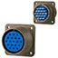 MIL-DTL-5015 Circular Connector, 19 Pos, Receptacle, Solder, 700V, 13A