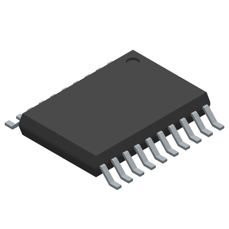 10-Bit 8-Ch 1MSPS ADC, SPI, Single-Ended, TSSOP