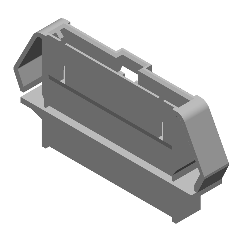 12 Pos Black Connector Shroud, Straight, Crimp, 3A