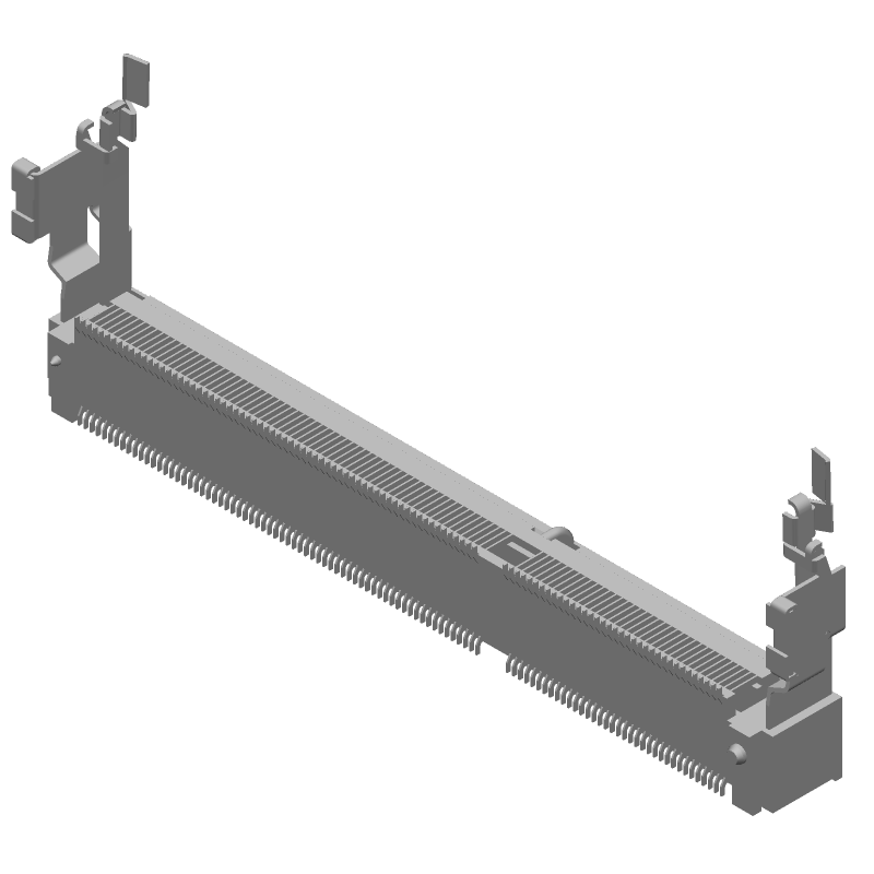 204 Pos DDR3 SO DIMM Socket, RA, Solder, SMD, 0.6mm Pitch