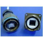 Rectangular Connector, Female, 8 Pos, RJ45, IP67/IP68, Green Metal