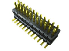 26-Contact HDR Board Stacker, 1mm Pitch, Solder Termination, -55 to 125°C