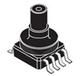 Vented Gauge Pressure Sensor, 0-1.45PSI, 5% Acc, 5V, SMD